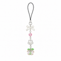 Floral drop phone charm