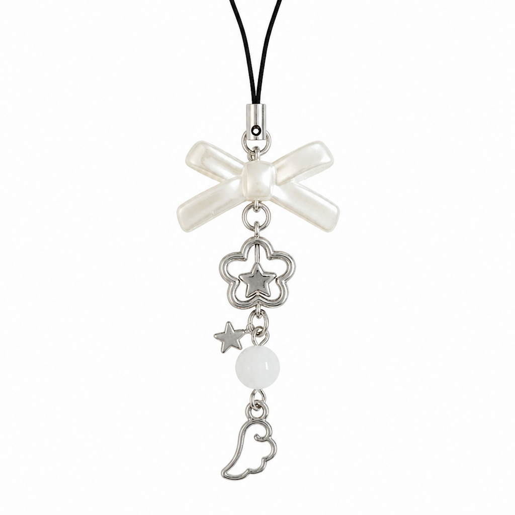 snowdrop phone charm