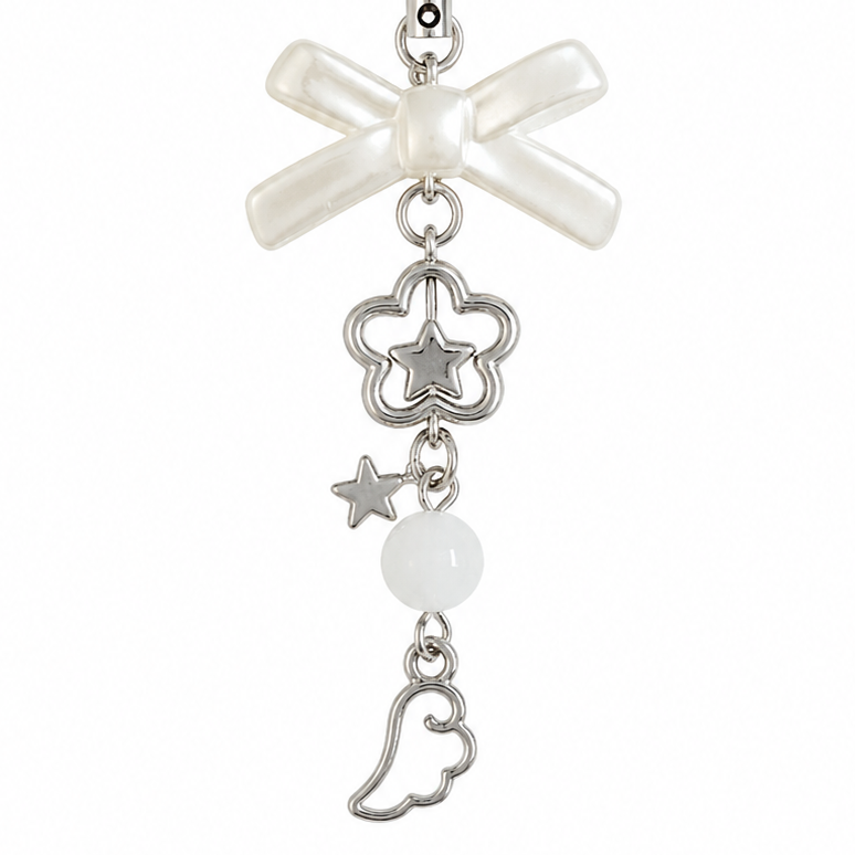 snowdrop phone charm