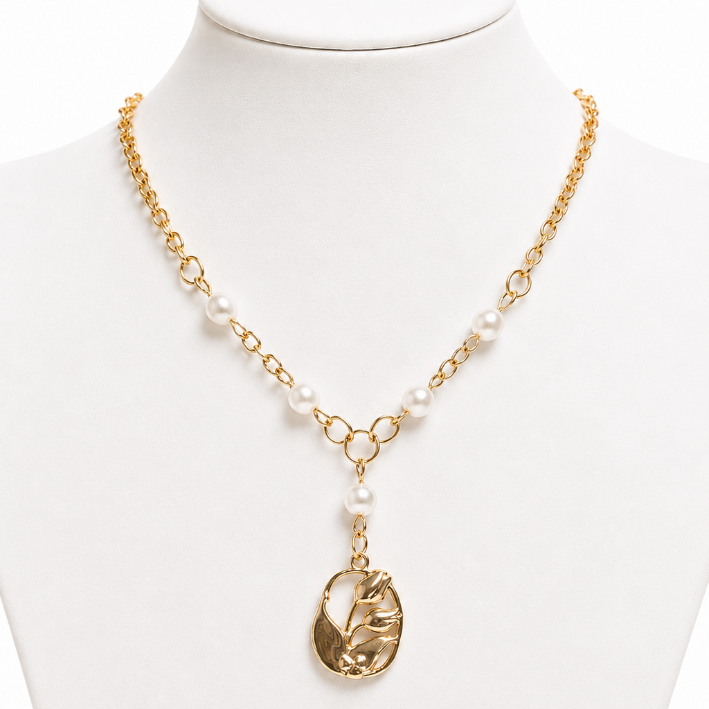 Soft tulip necklace
