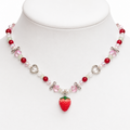 Strawberry milk necklace